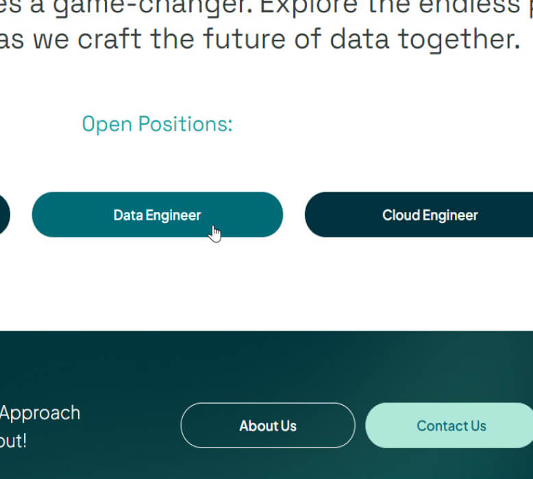 Job board (Careers Page) created in WordPress using Elementor and Advanced Custom Fields for a tech startup by UrosWeb.