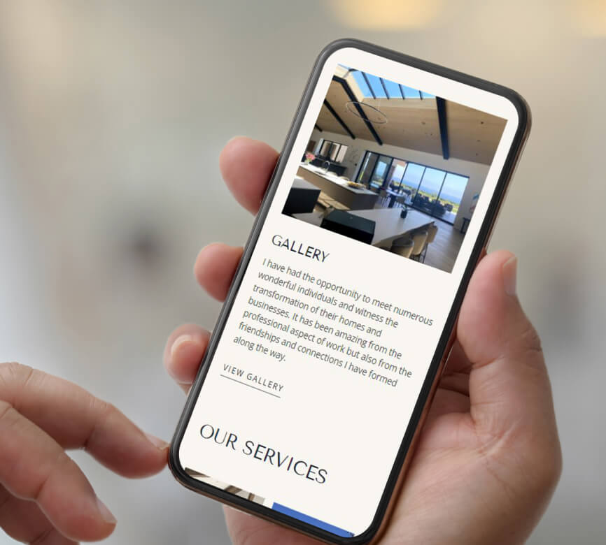 Mobile-friendly custom WordPress responsive design for small business construction company by UrosWeb agency.